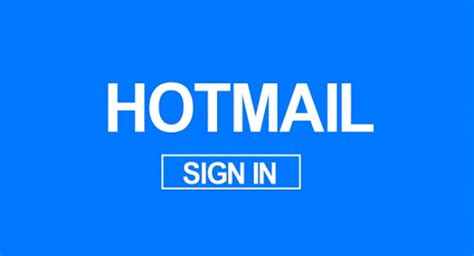 hotmail sign